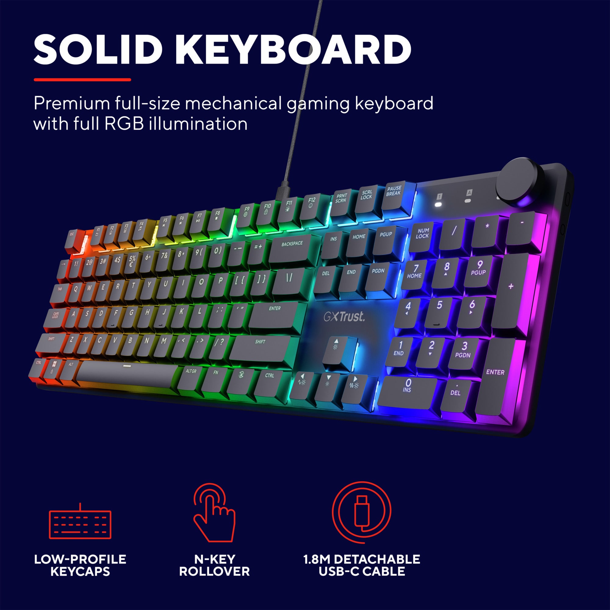 Trust Trust GXT 866 Torix Hoogwaardig mechanische gaming-toetse