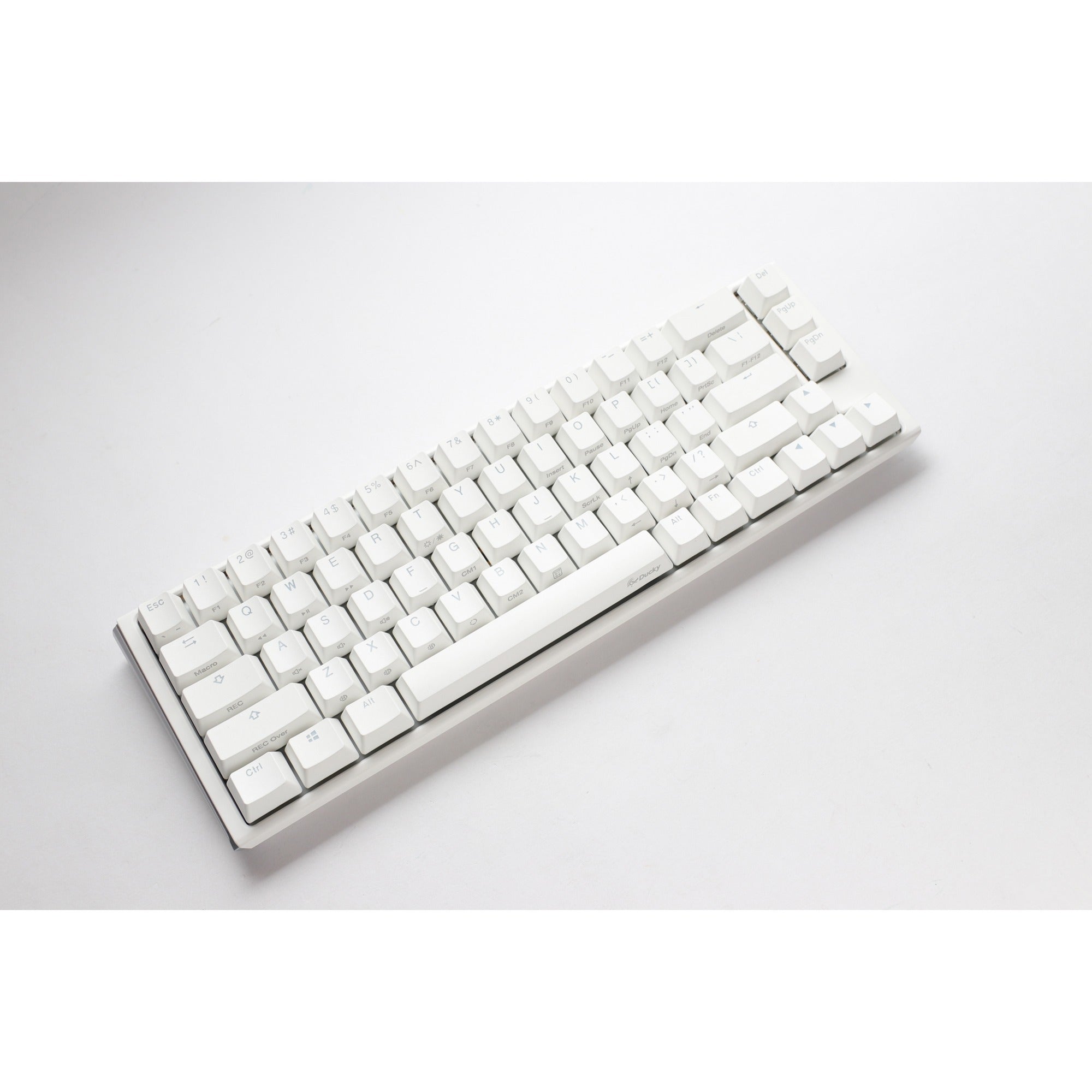 Ducky one 3 classic pure white sf, toetsenbord (wit, us lay-out, cherry mx brown, rgb led, double-shot pbt, hot-swappable, quack mechanics, 65%)