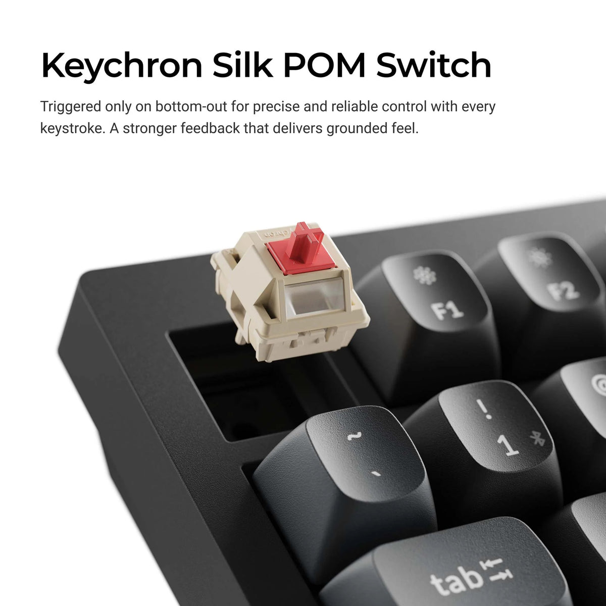 Keychron v1 ultra 8k wireless custom mechanical keyboard (zwart, us lay-out (qwerty), silk pom brown, 75%, rgb, hot swap, 2.4 ghz | bluetooth 5.3 | usb-c)