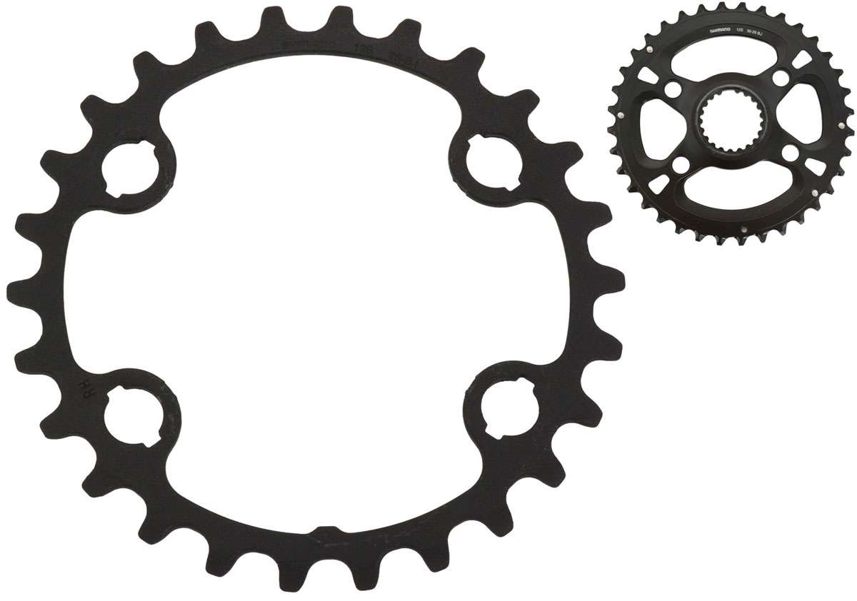 Shimano xt slx fc-m8100 m7100 2x12-speed chainring