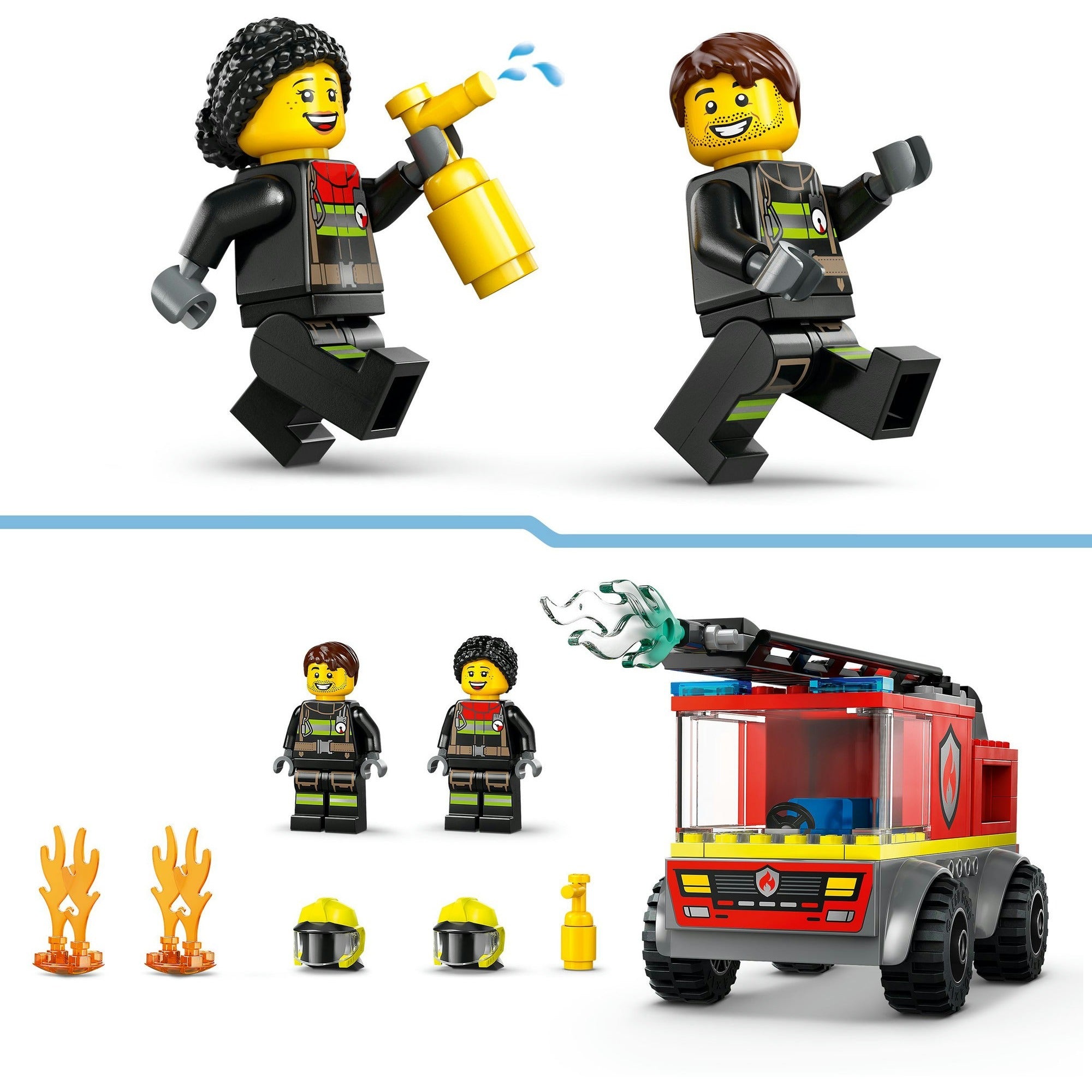 Lego city brandweerladderwagen met figuurtjes - 60463
