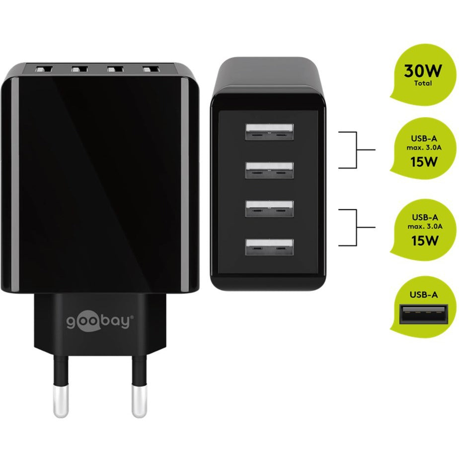 Goobay Goobay 4-weg USB-oplader (30 W)