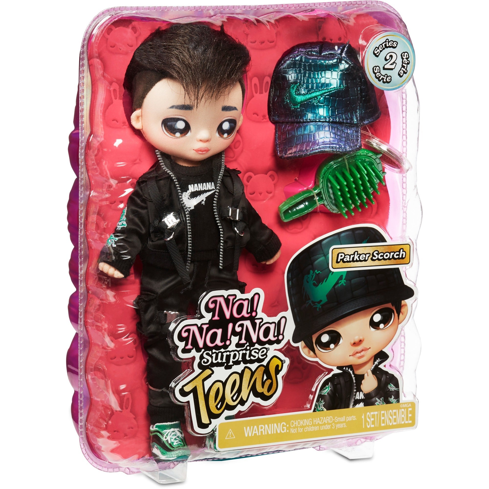 Mga Entertainment! Na! Na! Na! Surprise Teens Fashion Doll - Parker Scorch (Dragon Boy) Pop