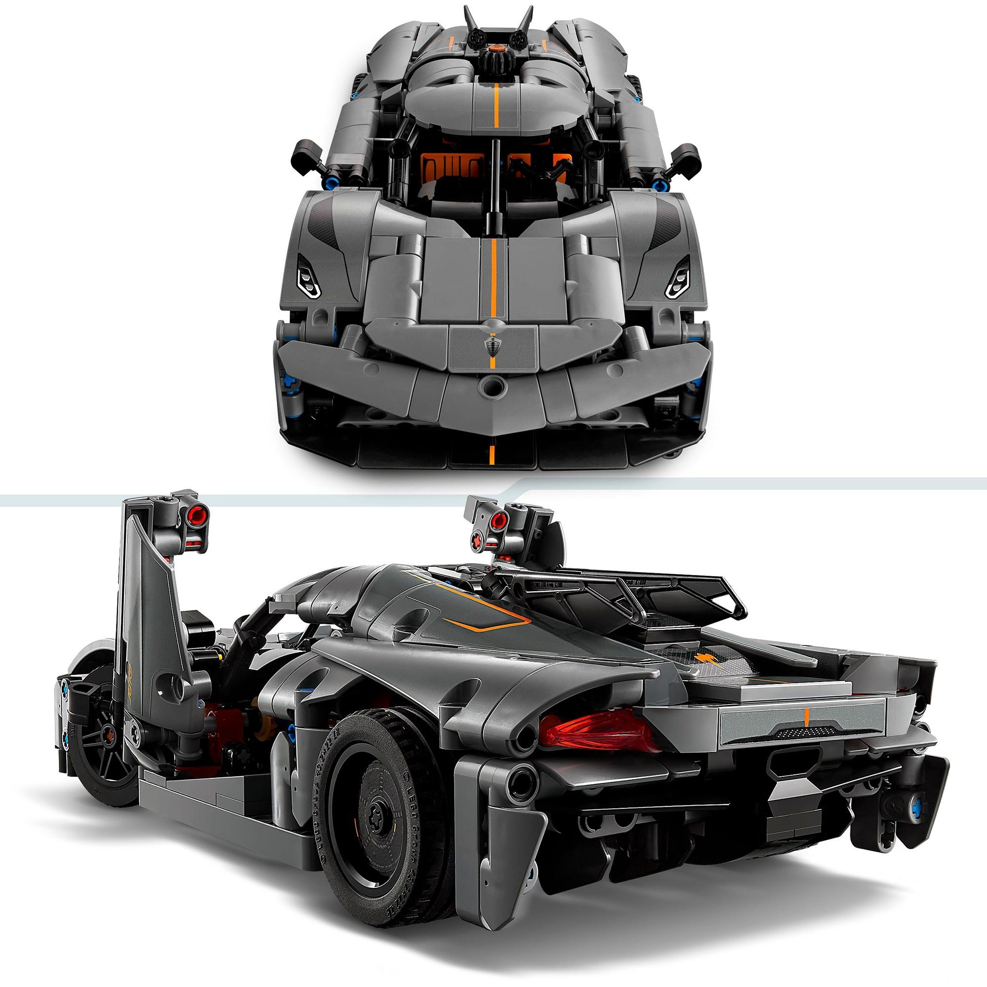 Lego 42173 technic koenigsegg jesko absoluut grijze hypercar