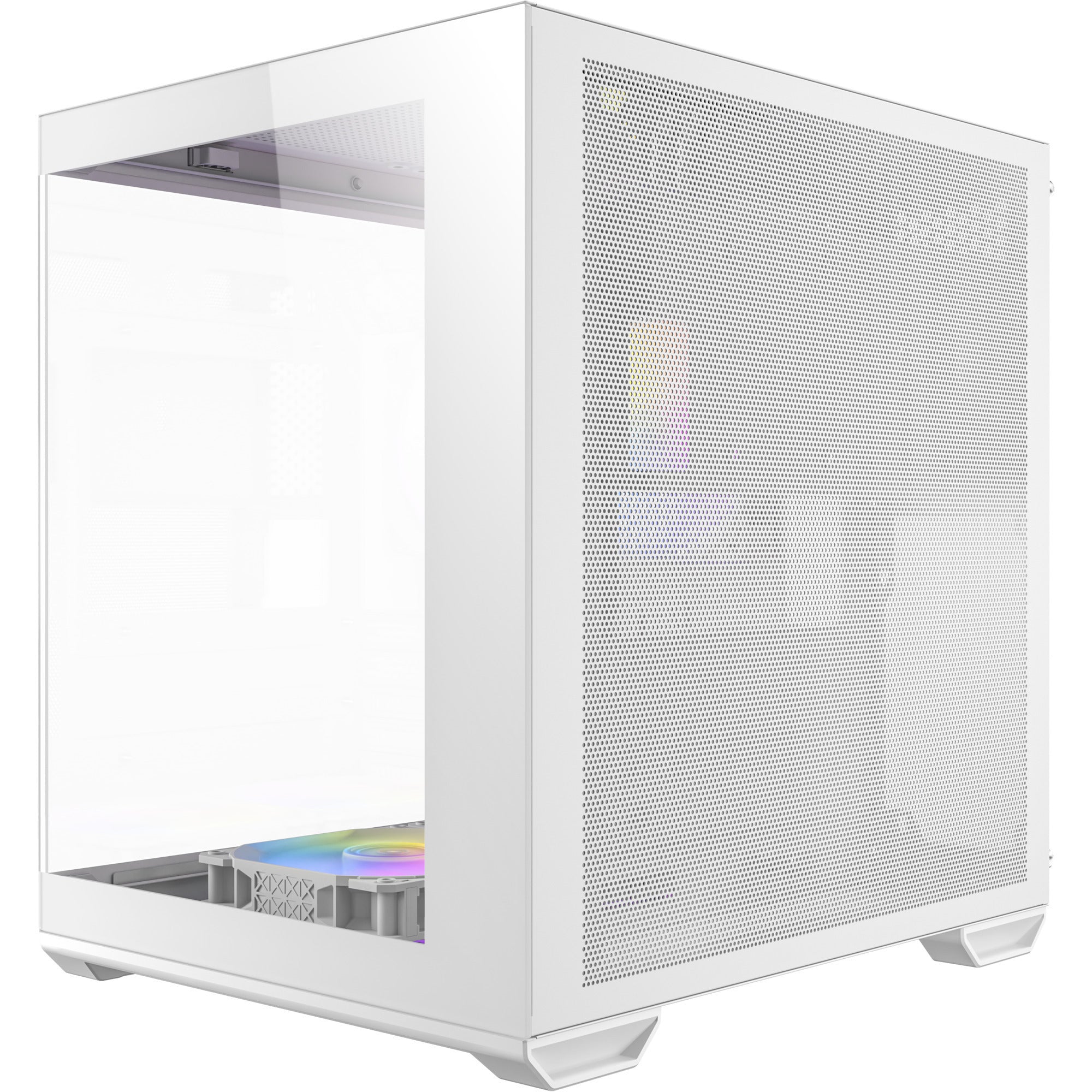 Antec cx60m argb mini tower behuizing (wit | 3x usb-a | rgb | tempered glass)