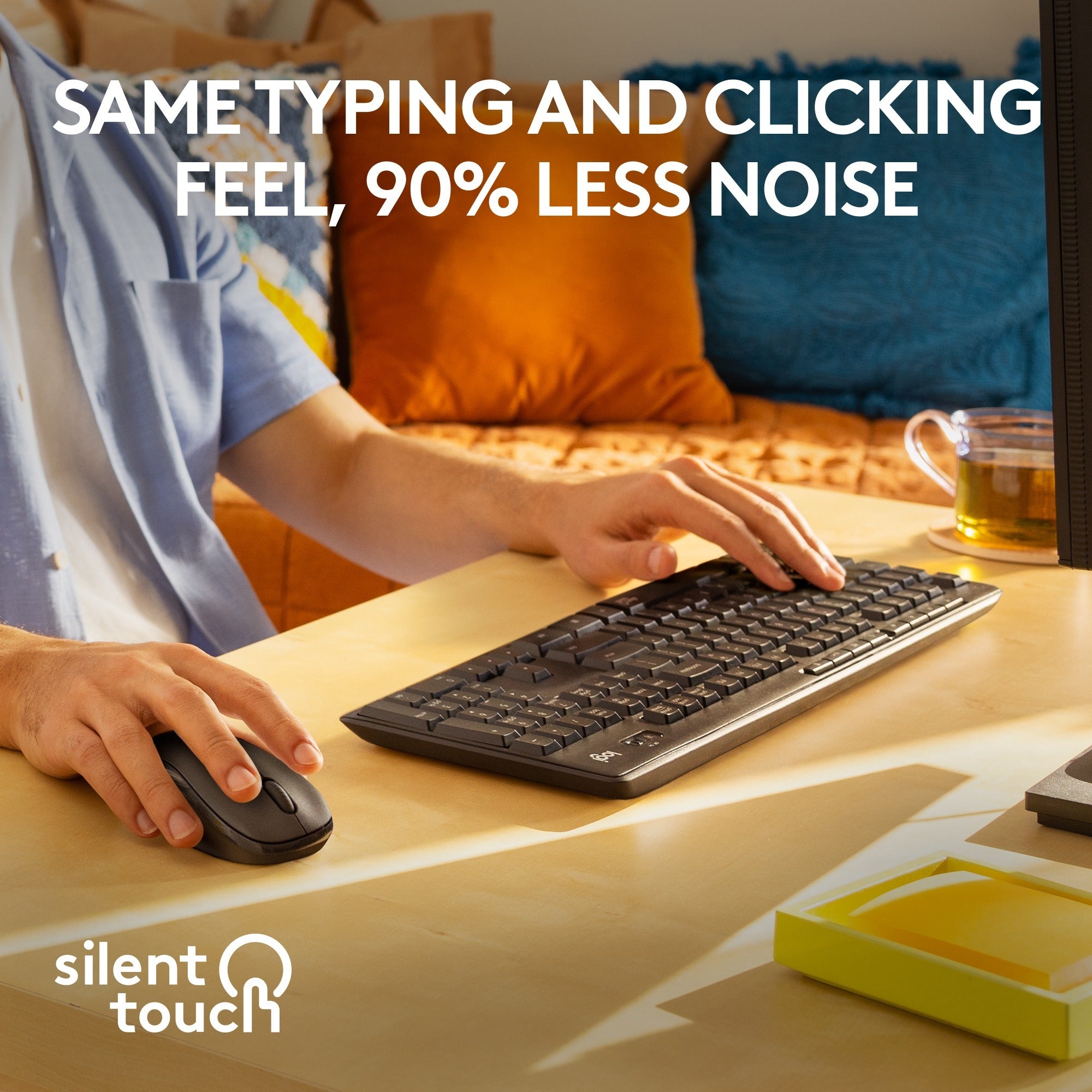 Logitech MK295 Silent draadloze toetsenbord- en muiscombinatie