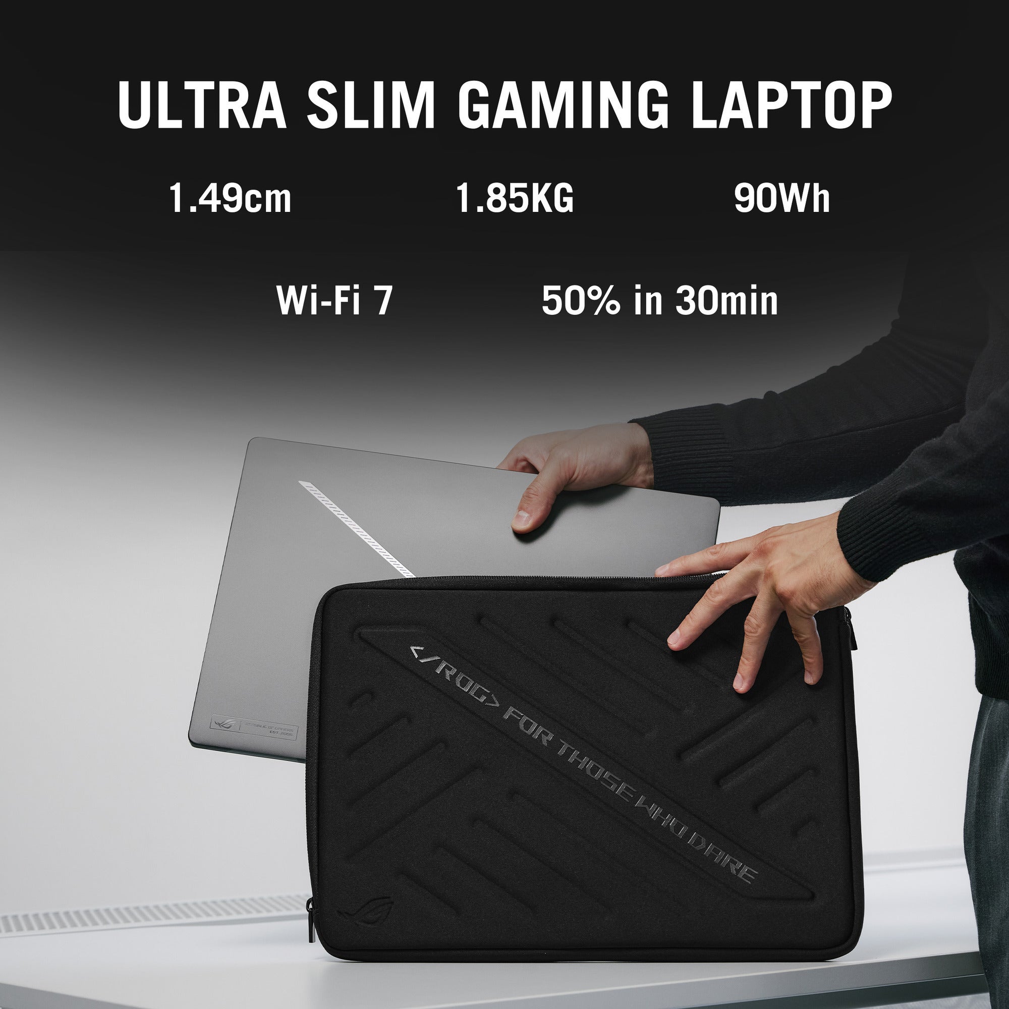 Asus rog zephyrus g16 gu605cp-qr103w 16 gaming laptop (grijs | core ultra 9 285h | rtx 5070 | 32 gb | 2 tb ssd)