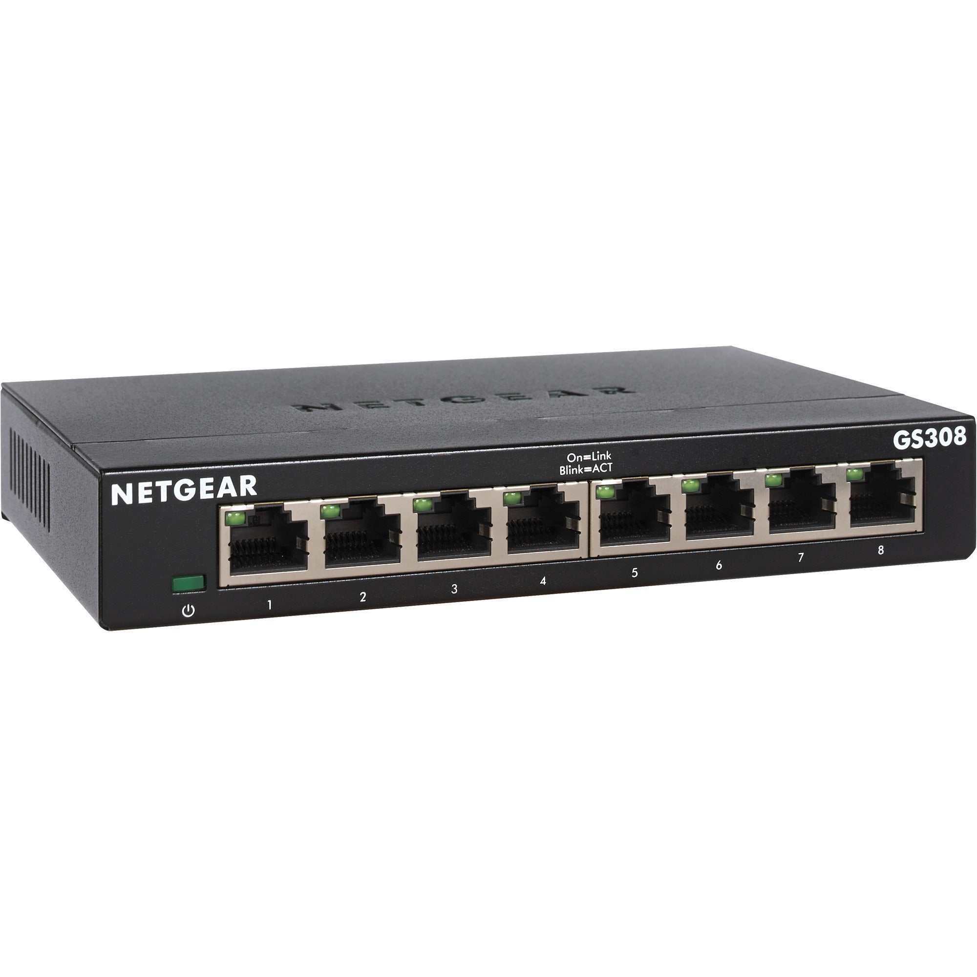 Netgear gs308 switch (zwart)