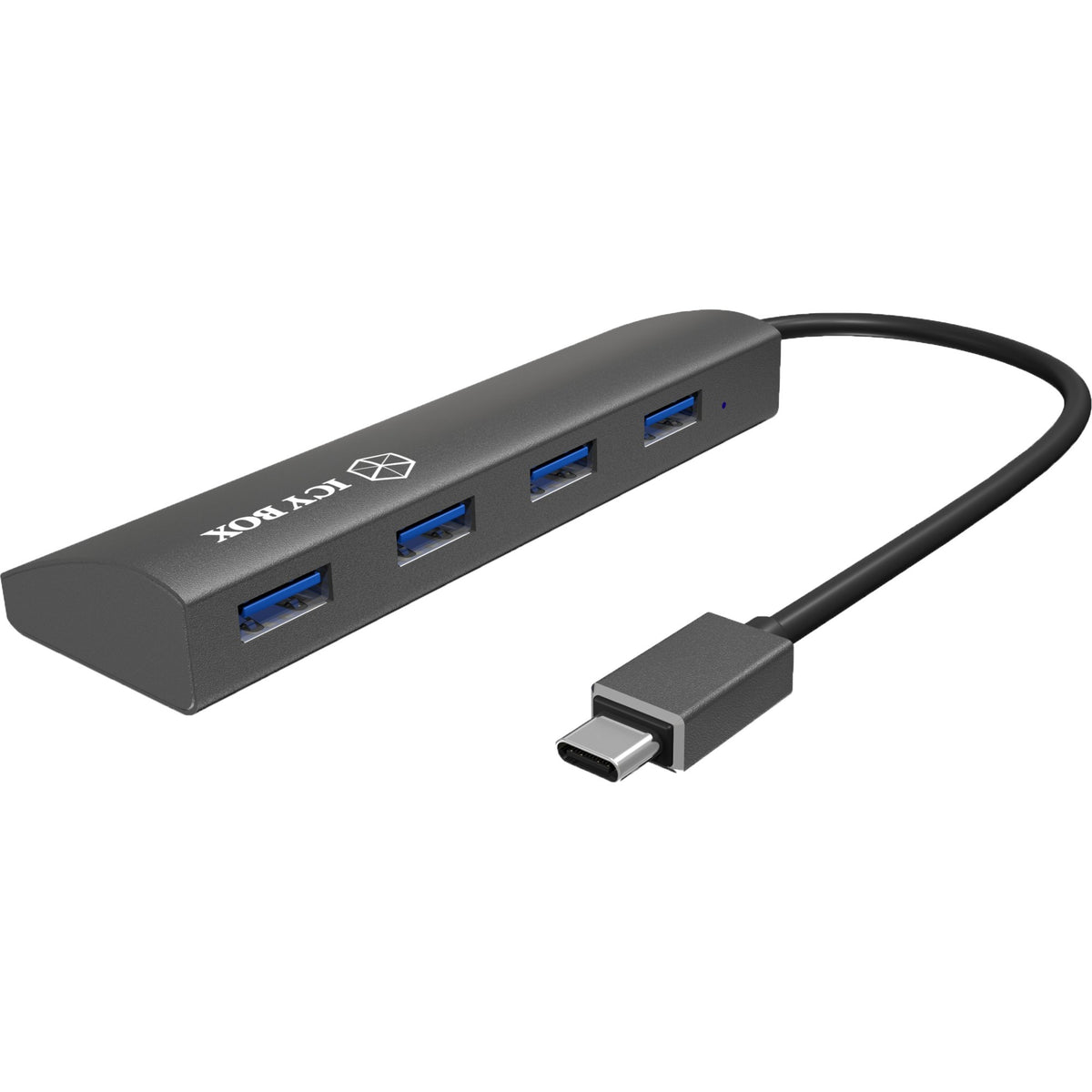 Icy box ib-ac6405-c USB hub (anthracite, USB Type-C hub)