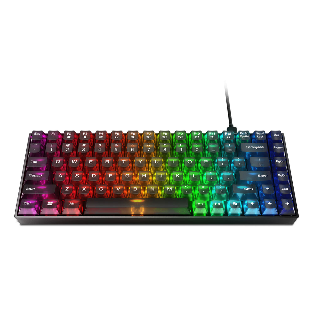 Lenovo legion k510 mini pro rgb mechanisch gaming toetsenbord (zwart, us lay-out (qwerty), 75%, brown switch, hot swap, usb)