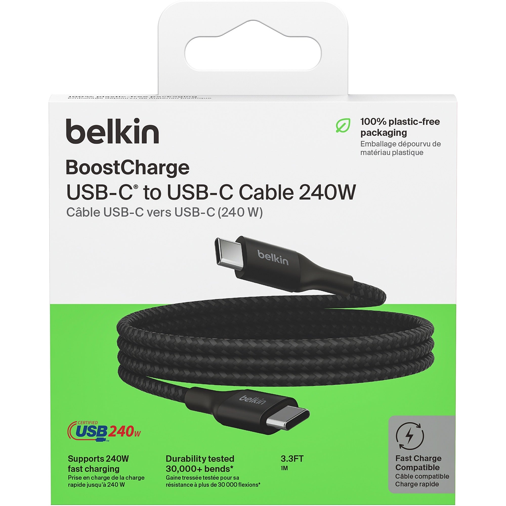Belkin Belkin BOOSTCHARGE USB-C naar USB-C kabel 240W
