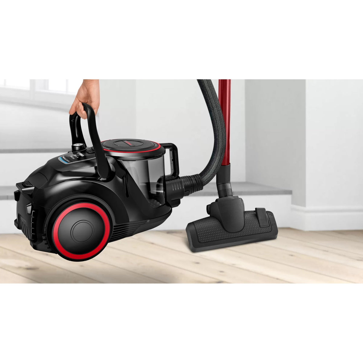 Bosch Series 6 Bagless Vacuum Cleaner BGS41POW1 (Black Red)