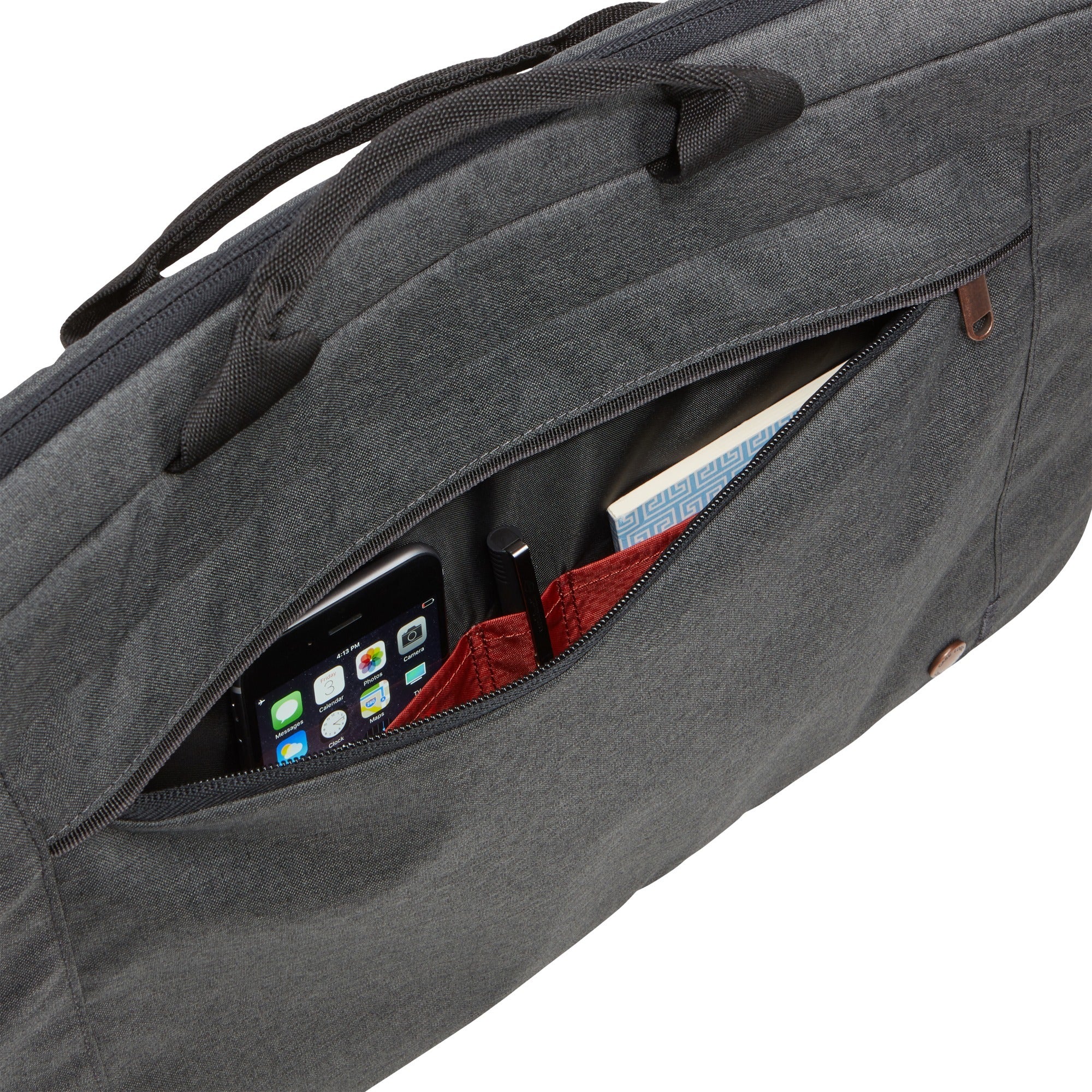 Case logic era 15.6 laptop attaché eraa-116-obsidian laptoptas (donkergrijs)