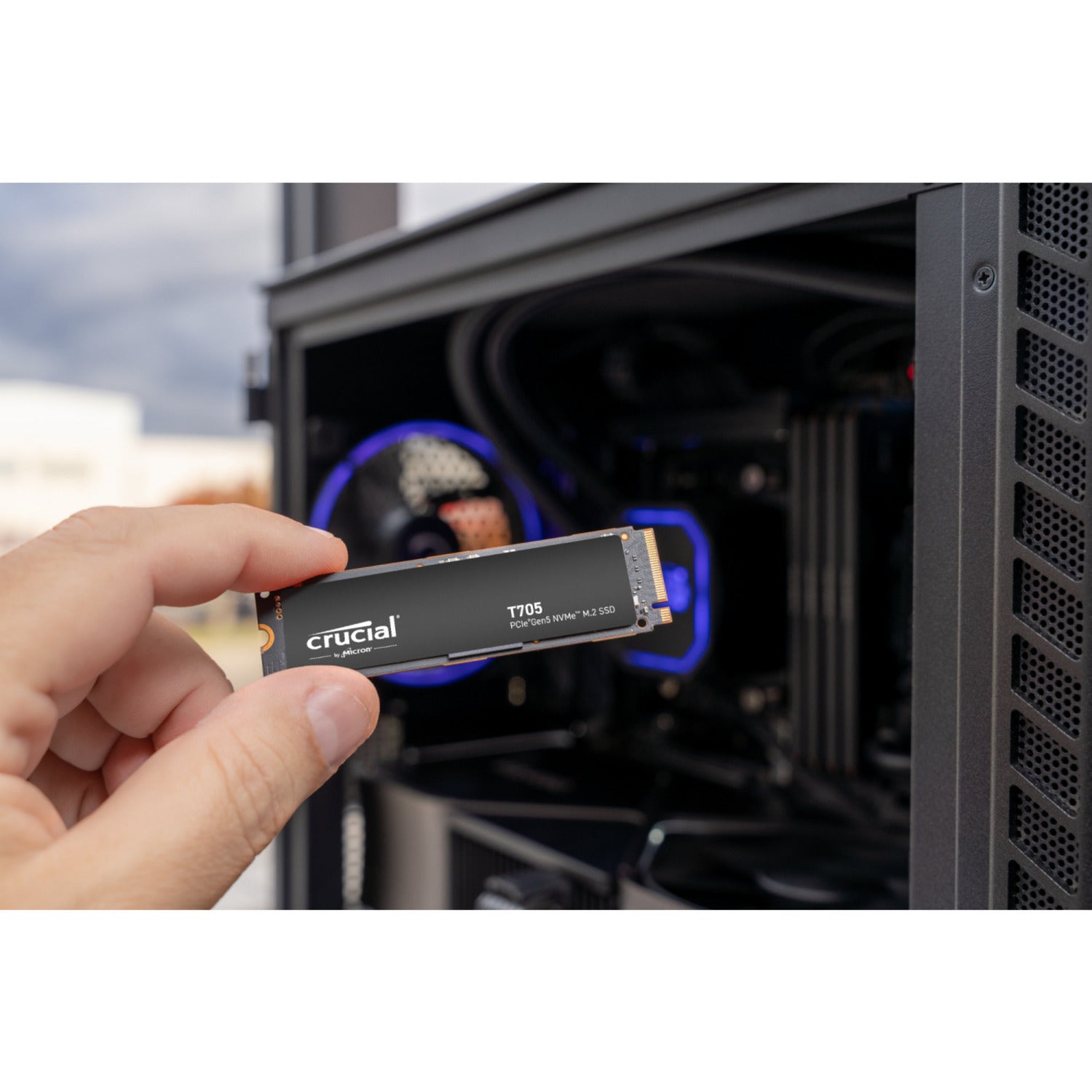 Crucial t705 1 tb ssd (zwart, pcie 5.0 x4, nvme 2.0, m.2 2280)