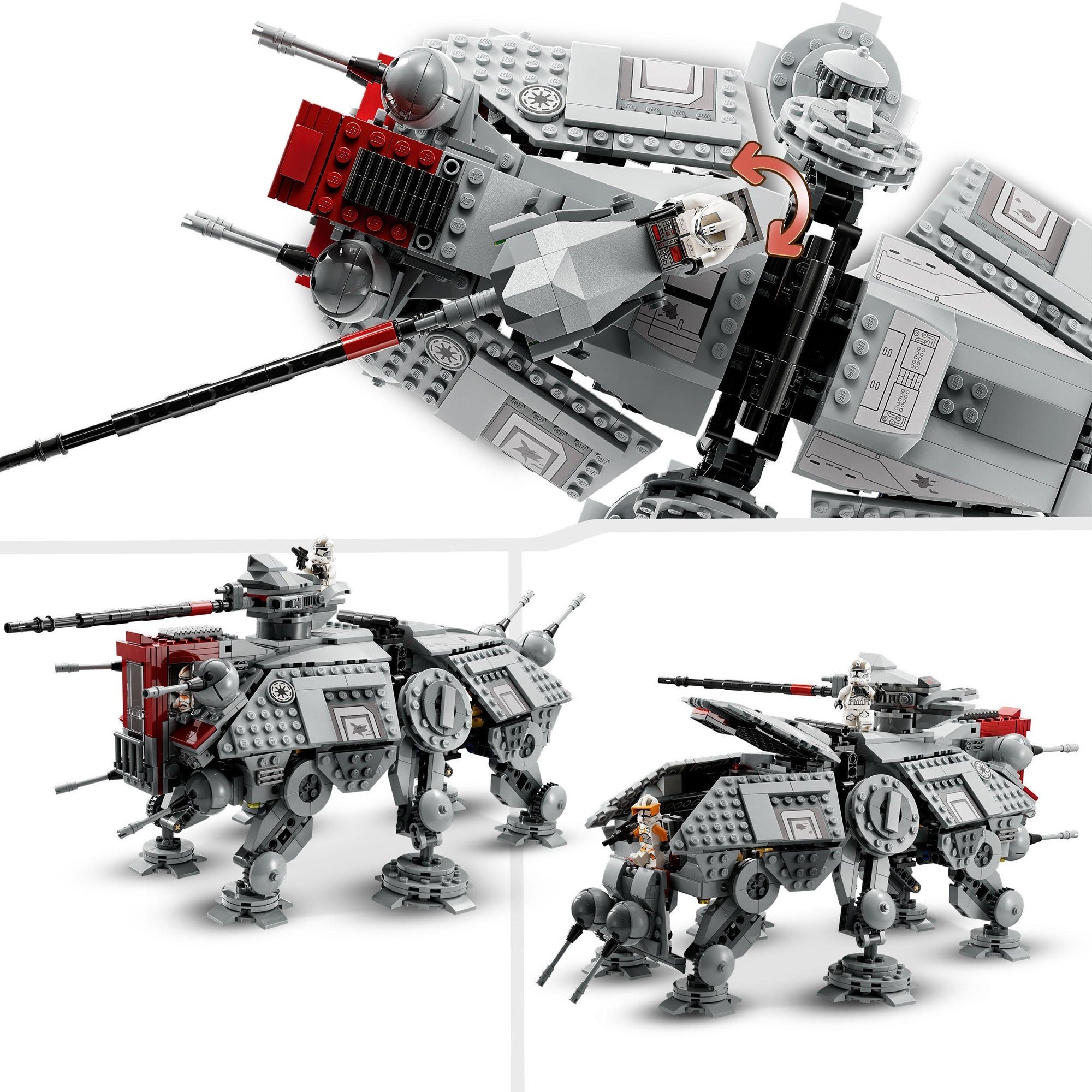 Lego star wars - at-te walker constructiespeelgoed (75337)