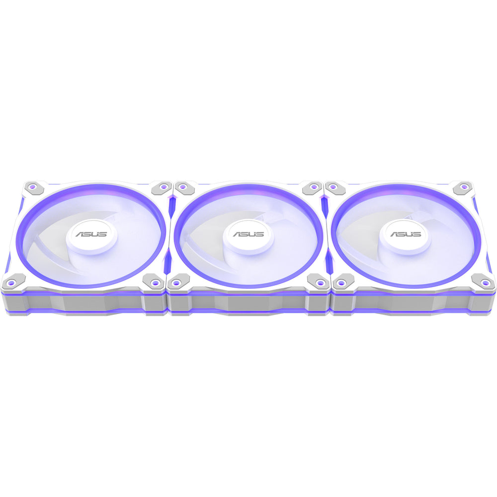 Asus prime mr120 argb reverse fan - triple pack case fans (wit, 3 stuks, 120 x 120 x 28 mm, 3 stuks)