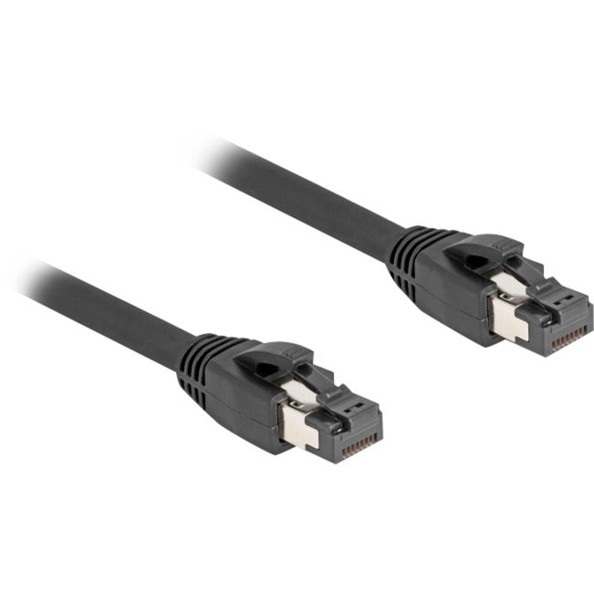 Delock cat.8.1 netwerkkabel (zwart, 0,25 meter, s ftp, rj-45)