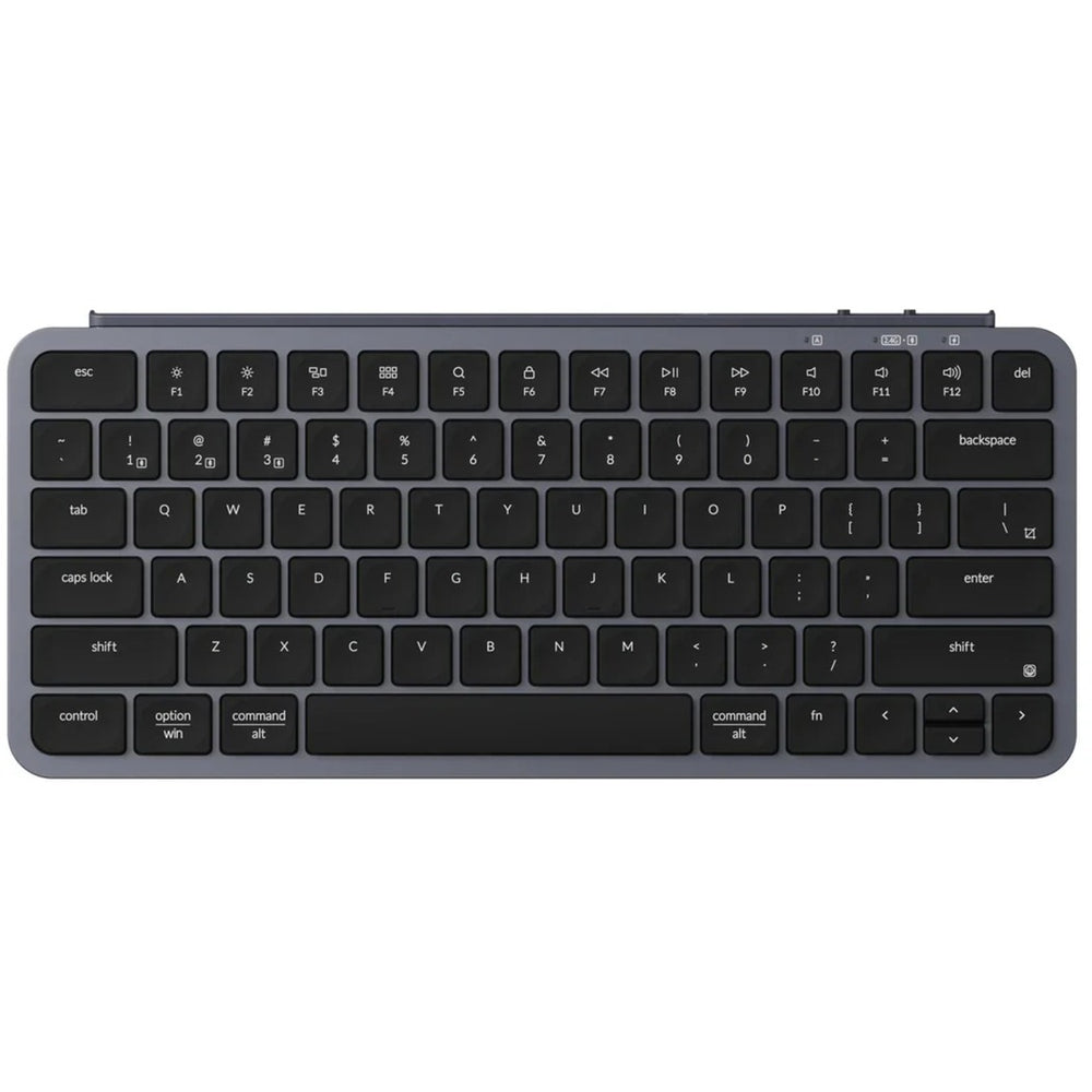 Keychron b1 pro-k1 toetsenbord (grijs, us-international lay-out (qwerty), scissor switches, 75%, abs keycaps, 2.4ghz | bluetooth 5.2 | usb-c)