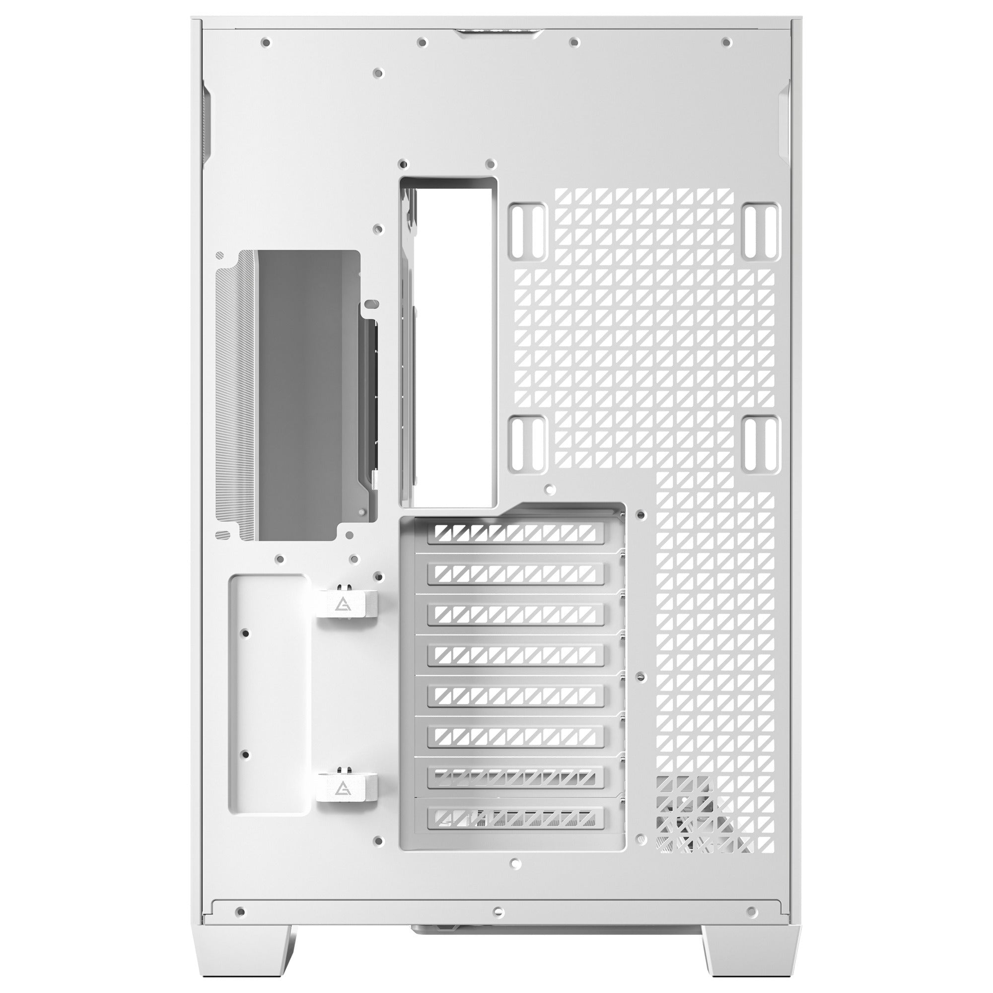 Antec c8 aluminum midi tower behuizing (wit zilver | 2x usb-a | 1x usb-c | tempered glass)