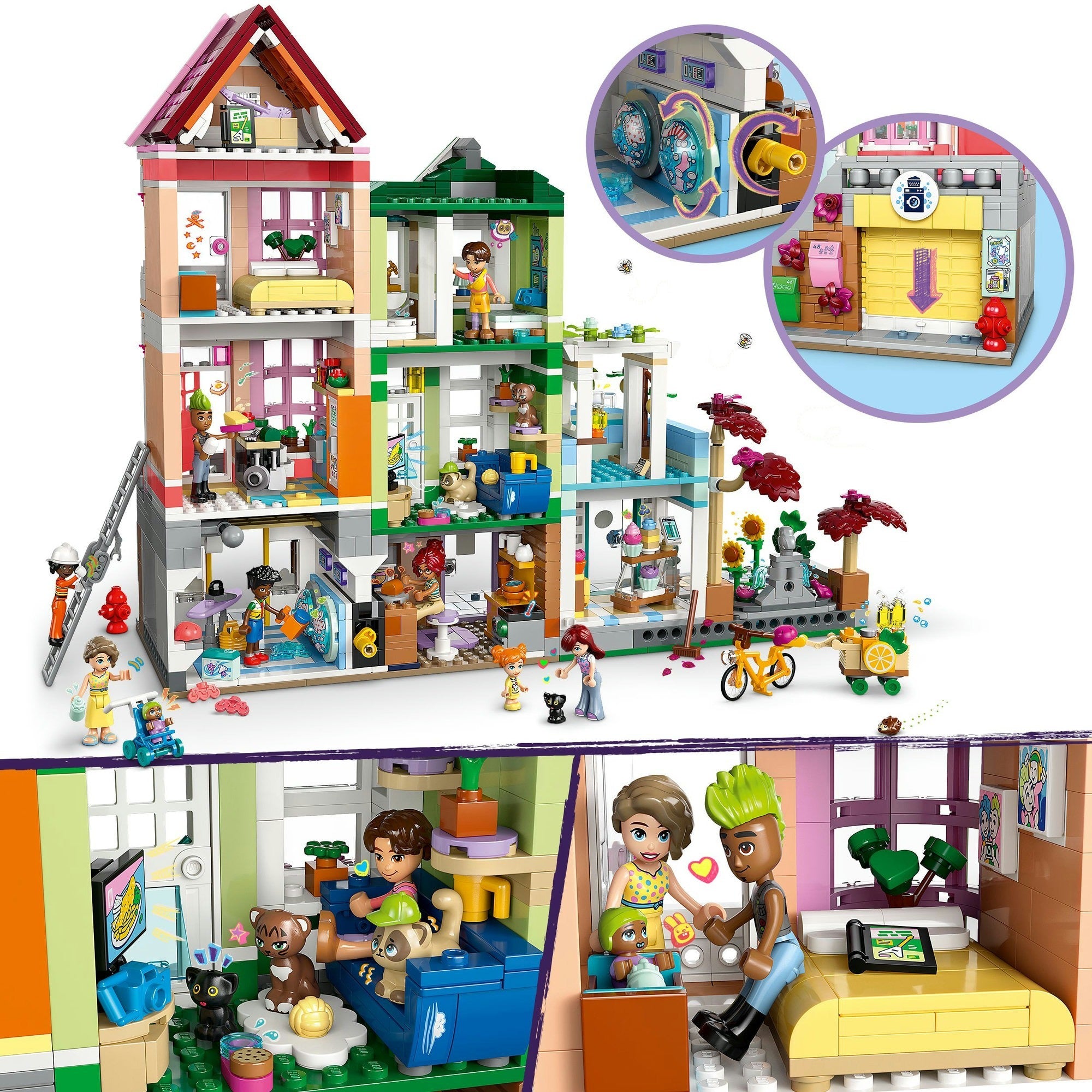 Lego Friends 42670 Heartlake City appartementen en winkels