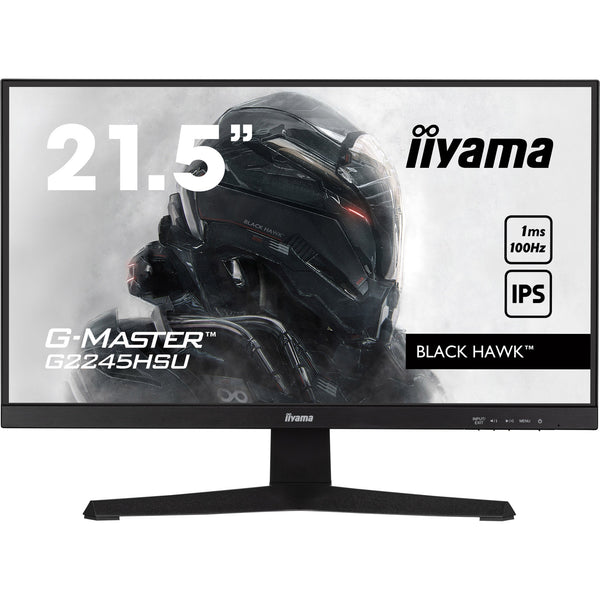 Iiyama g-master black hawk g2245hsu-b2 22 gaming monitor (zwart, hdmi, displayport, 2x usb-a, usb-b)