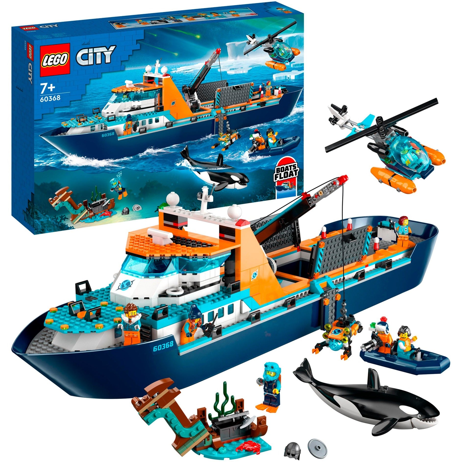 Lego city - poolonderzoeksschip constructiespeelgoed (60368)
