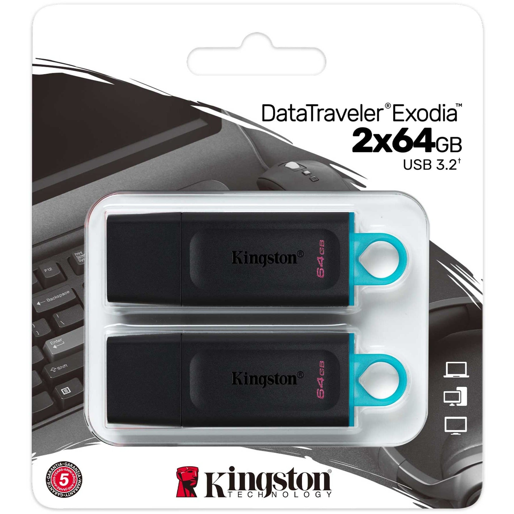 Kingston Kingston DataTraveler Exodia 64 GB 2-pack