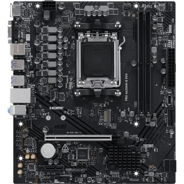 Msi pro a620am-b evo socket am5 moederbord (raid, 2.5gb-lan, sound, µatx)