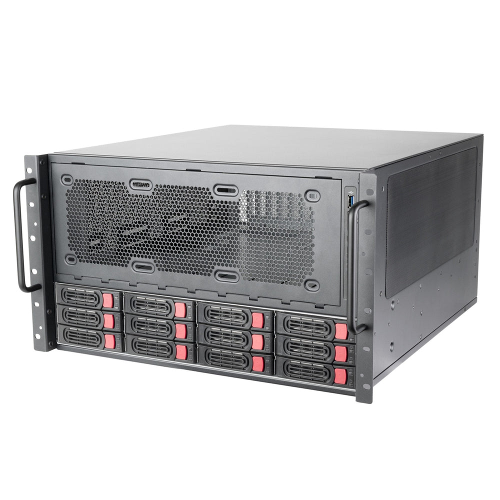 Silverstone rm61-312, rack, serverbehuizing (zwart | 6u)