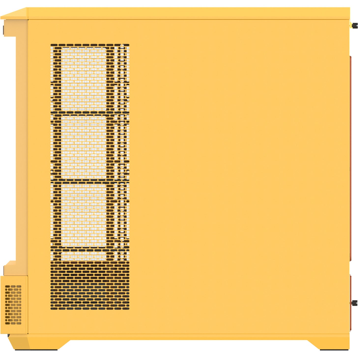 Thermaltake view 600 tg butter caramel big tower behuizing (geel | 2x usb-a | 1x usb-c | tempered glass)