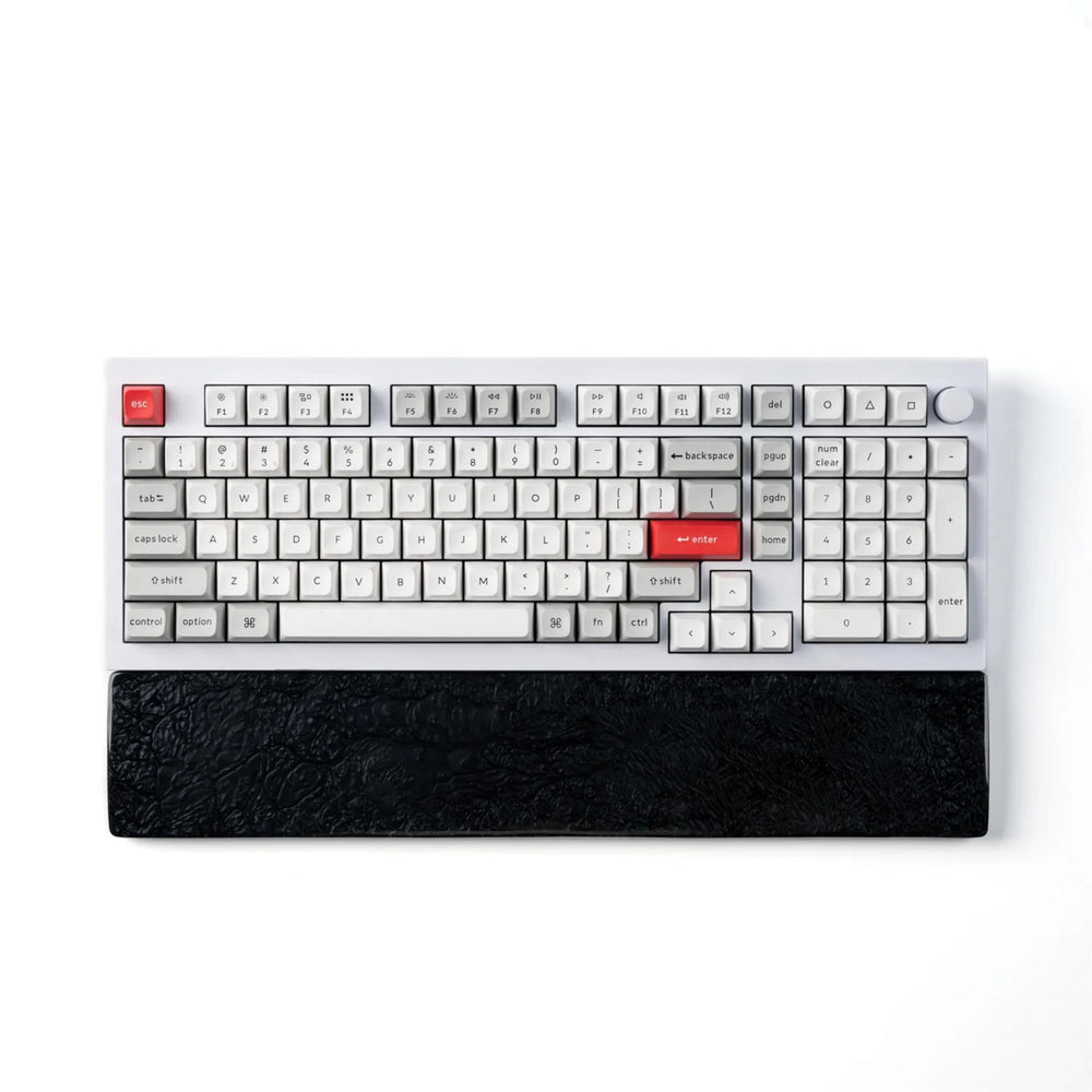 Keychron q12 q5 pro q5 max q5 he l3 resin palm rest polssteun (zwart)
