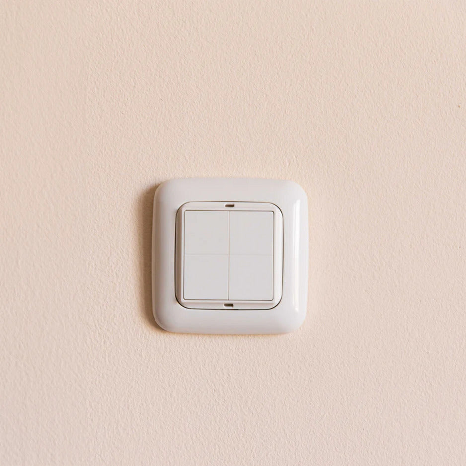 Shelly blu wall switch 4 (without adapter and frame) schakelaar (wit, bluetooth 4.2)