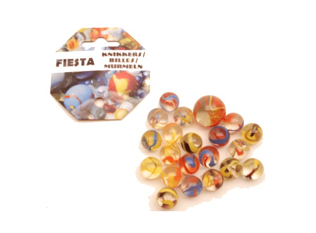 Adic fiesta knikkers 20 kleintjes en 1 grote