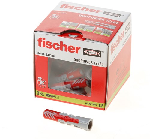 Fischer duopower 12x60 25 st - 538253