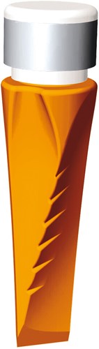 Fiskars safe-t gedraaide splijtklin - 2400g - veiligheidskop met polymeer - gehard staal - voor het kloven van hard hout - 1001615