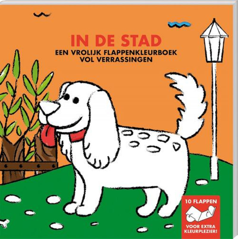 Imagebooks flappenkleurboek - in de stad