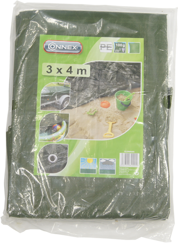 Connex afdekzeil 3x4m pp pe profi 100g - flor80405