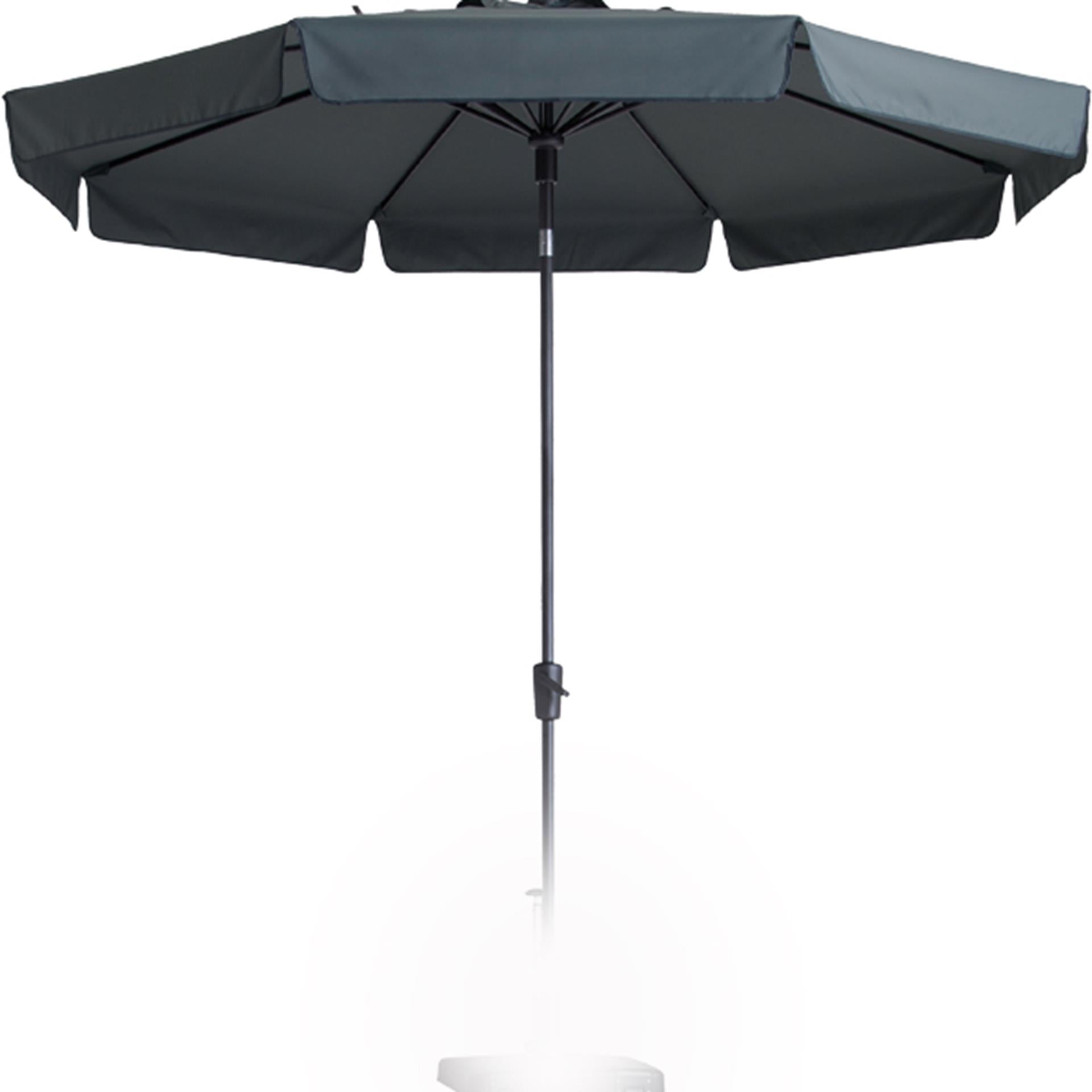 Madison parasol flores 300cm draai volant grijs
