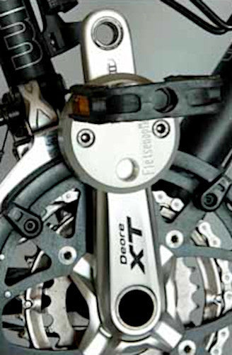 Van crankverkorter universeel aluminium zilver