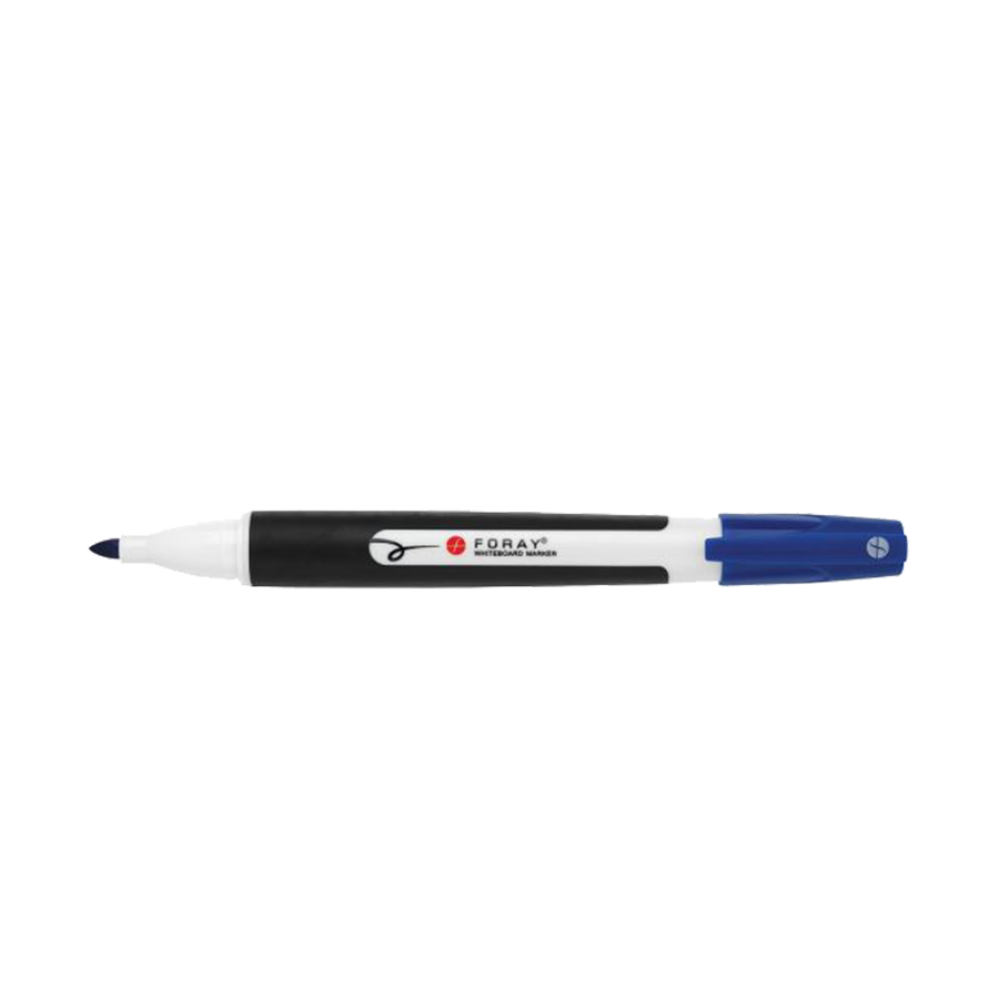Foray whiteboard markers pen style blue 12 stuks