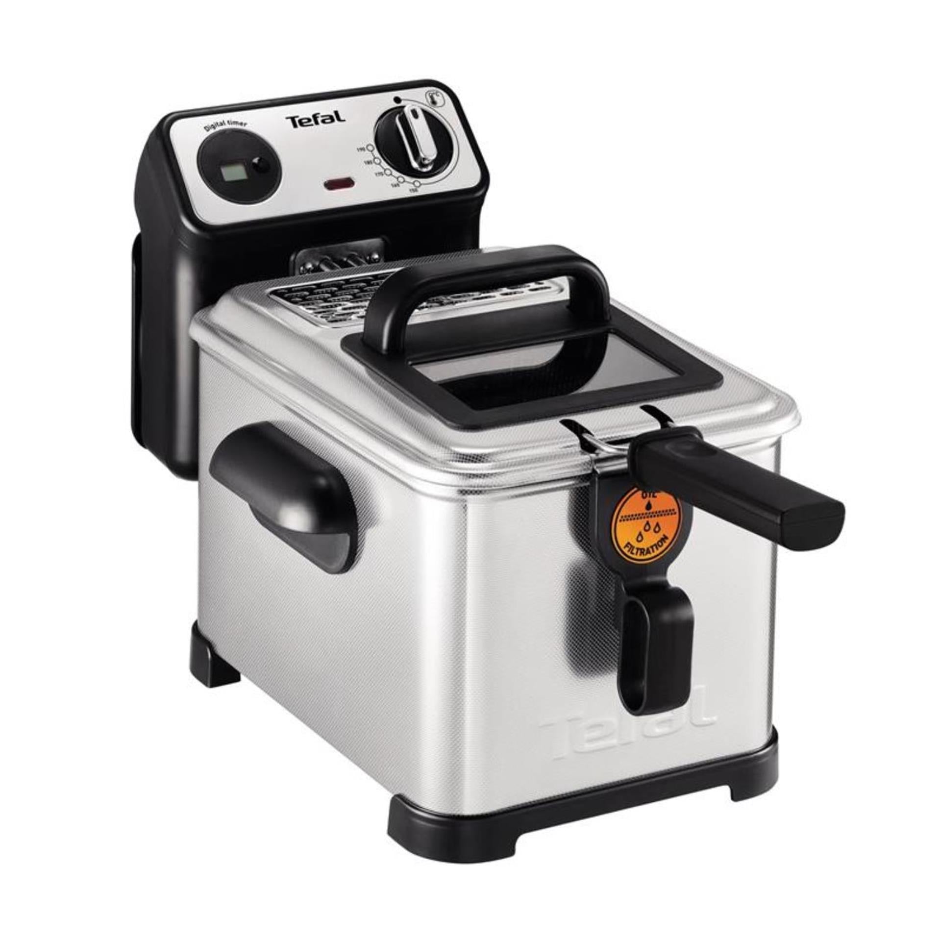 Tefal fr5191 filtra pro friteuse 4l 3000w RVS zwart
