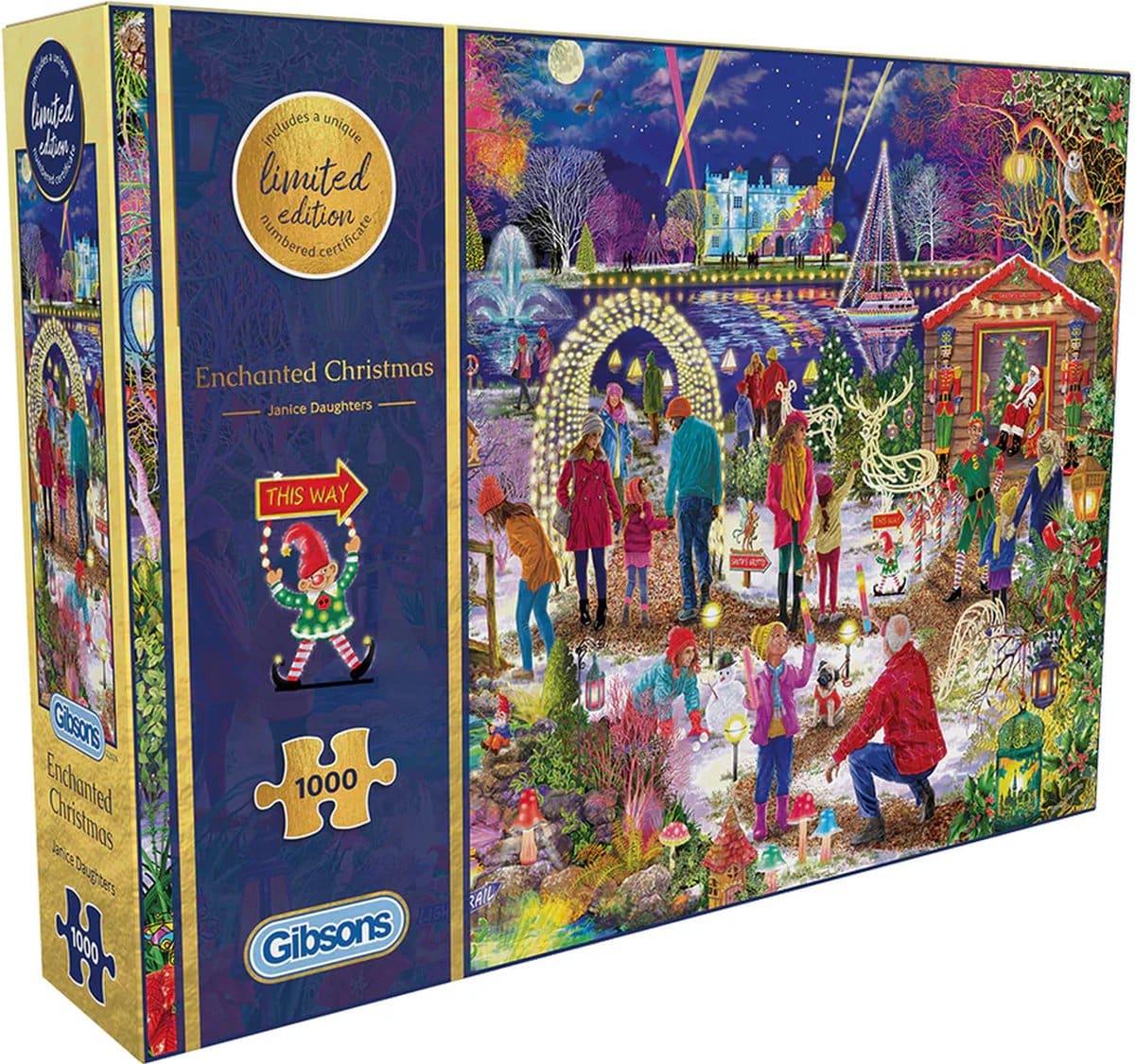 Intro gibsons kerst puzzel enchanted christmas 1000 stukjes