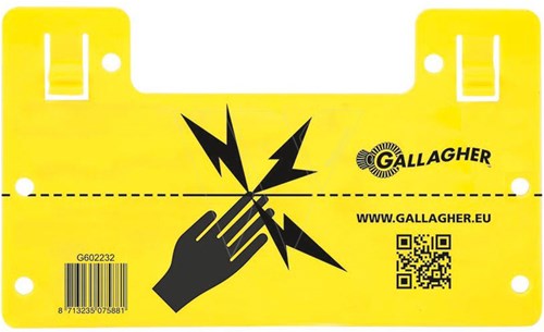 Gallagher eu waarschuwingsbordje (universeel) (1) - 075881 075881