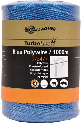 Gallagher turboline kunststofdraad blauw 1000m - 072477 072477
