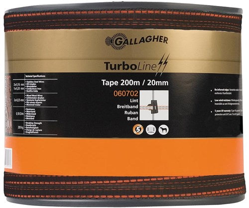 Gallagher turboline lint 20mm terra 200m - 060702 060702
