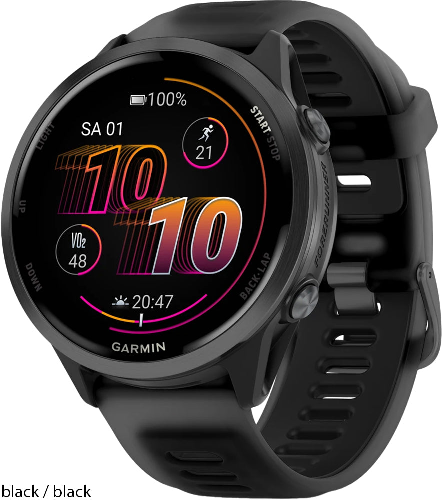 Garmin forerunner 570 - 47mm gps multisport smartwatch | schwarz schwarz