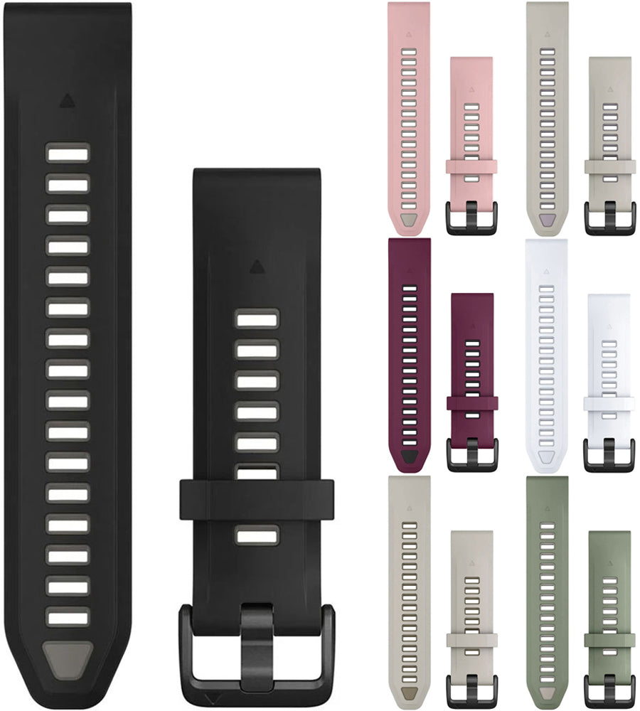 Garmin fenix 8s 7s 6s quickfit™ silicone strap 20mm | mist grey lavender