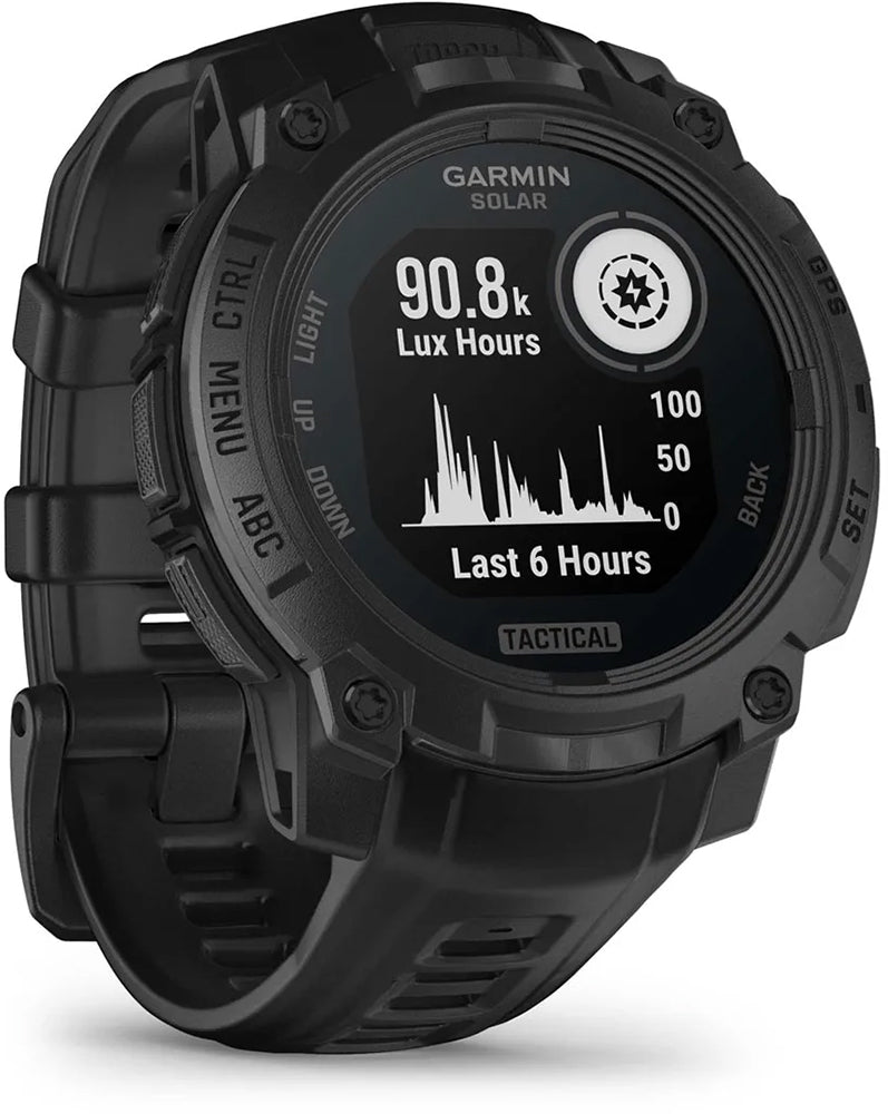 Garmin instinct® 3 solar 45mm tactical edition - gps multisport smartwatch