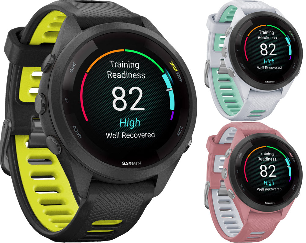 Garmin forerunner 265s - 41mm gps multisport smartwatch | altrosa schwarz