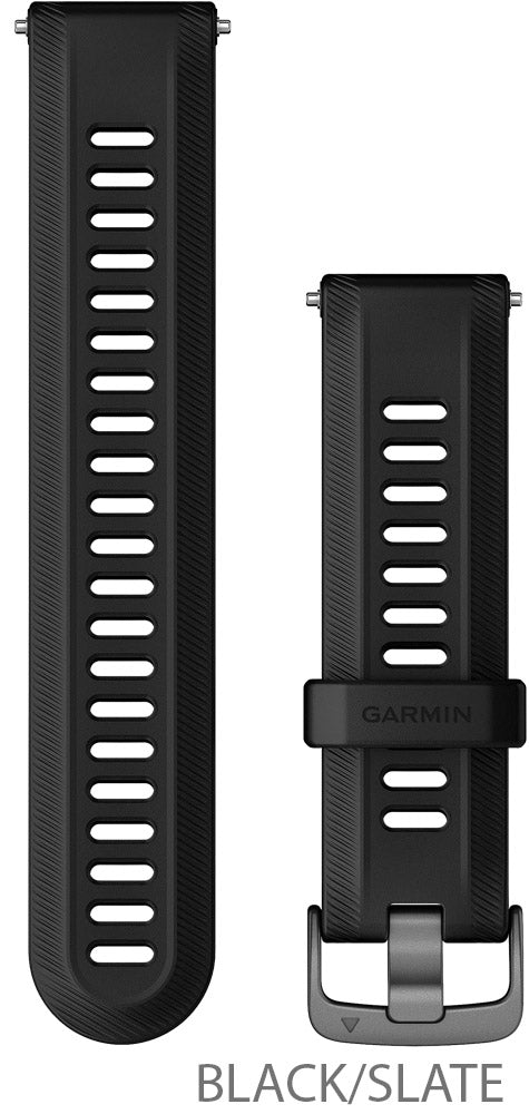 Garmin forerunner® 955 965 silicone band 22mm | white grey slate
